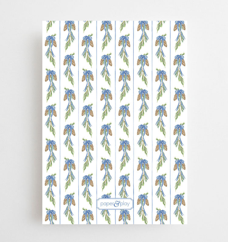 Watercolor Ski Crest Christmas Holiday Cards