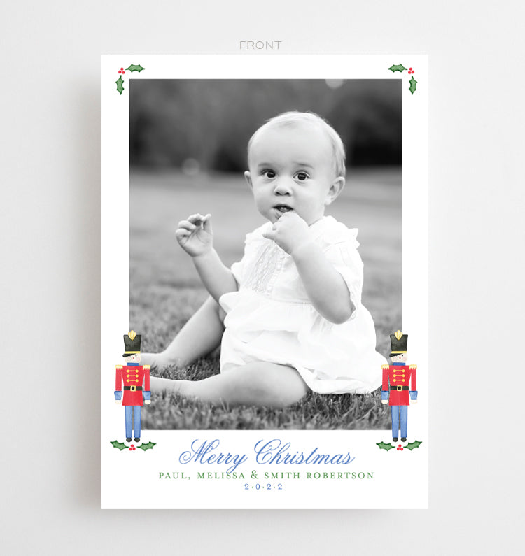 Watercolor Toy Soldier Christmas Cards