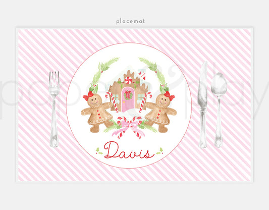 Gingerbread Girl Laminated Placemat