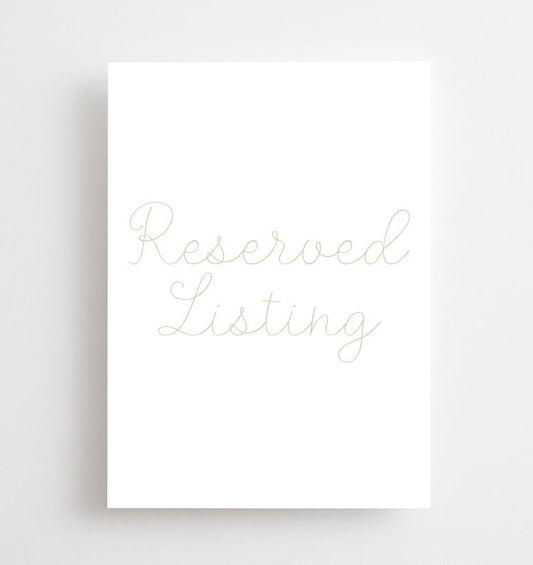 Reserved for lbrendle2690